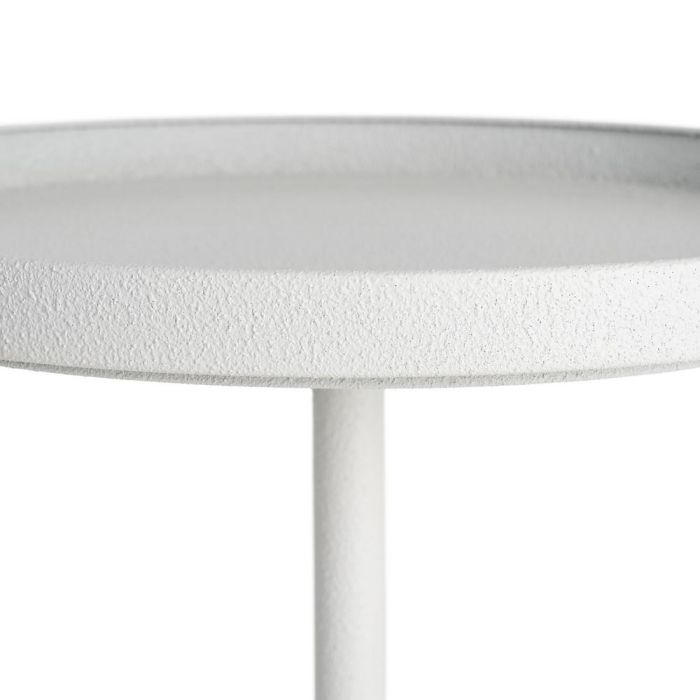 Mesita Blanco Metal 40 X 40 X 58 cm