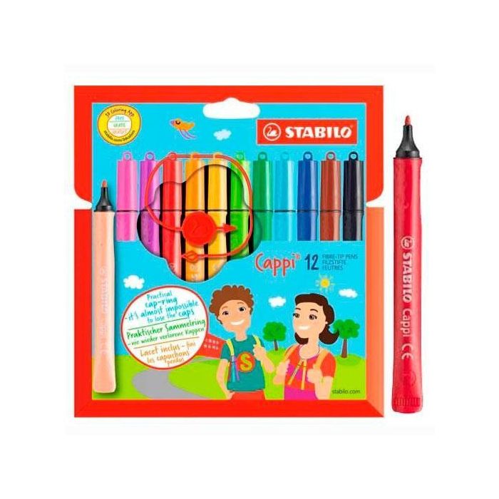 Stabilo Rotuladores Con Anilla Cappi C-Surtidos Estuche 12 Ud Stabilo Rotuladores Con Anilla Cappi C-Surtidos Estuche 12 Ud
