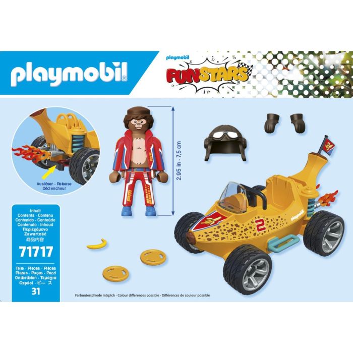 Playmobil Racing Banana (Plátano) Juguete Infantil Figura para Niños +3 Años 1