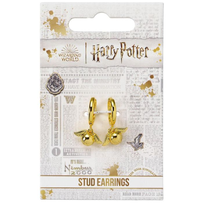 Pendientes Snitch Dorada Harry Potter 1 Pendientes Snitch Dorada Harry Potter 1