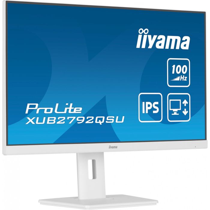 iiyama XUB2792QSU-W6 Monitor ProLite 27" WQHD IPS 100Hz 0.4ms HDMI DP USB Pivot Blanco 6 iiyama XUB2792QSU-W6 Monitor ProLite 27" WQHD IPS 100Hz 0.4ms HDMI DP USB Pivot Blanco 6