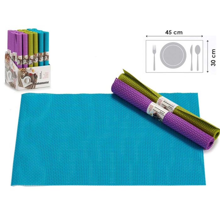 Salvamantel Kinvara 30x45 cm ratán, colores vivos - Azul, Morado, Verde (72 Unidades) Salvamantel Kinvara 30x45 cm ratán, colores vivos - Azul, Morado, Verde (72 Unidades)