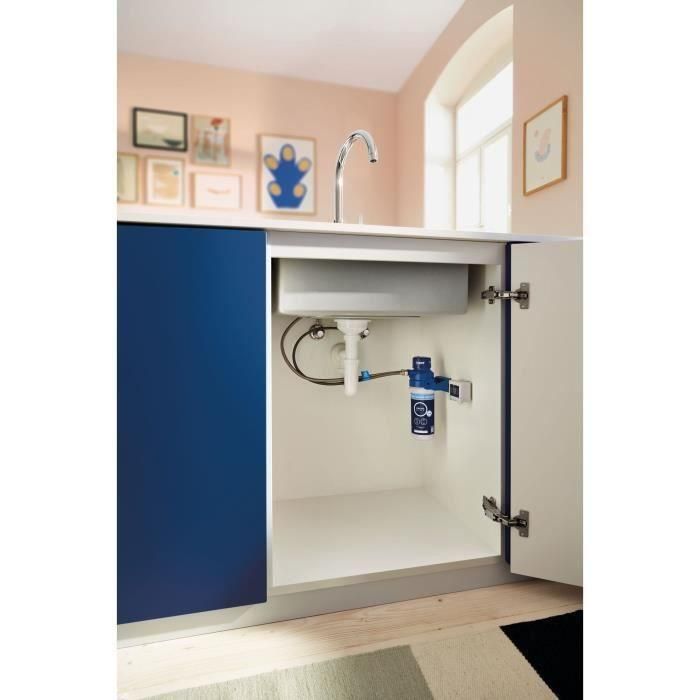 Grifo con filtro de cocina - Cromo - Filtración de agua - Caño alto en forma de C - Rotación 150° - GROHE Blue Pure StartCurve - 30592000 2 Grifo con filtro de cocina - Cromo - Filtración de agua - Caño alto en forma de C - Rotación 150° - GROHE Blue Pure StartCurve - 30592000 2