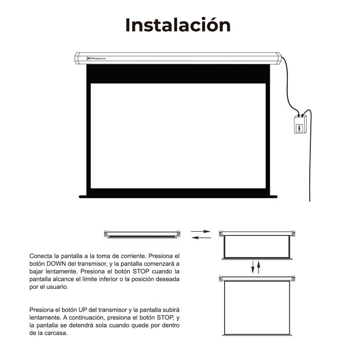 Pantalla Eléctrica Proyección 135 Pulgadas 4 Pantalla Eléctrica Proyección 135 Pulgadas 4