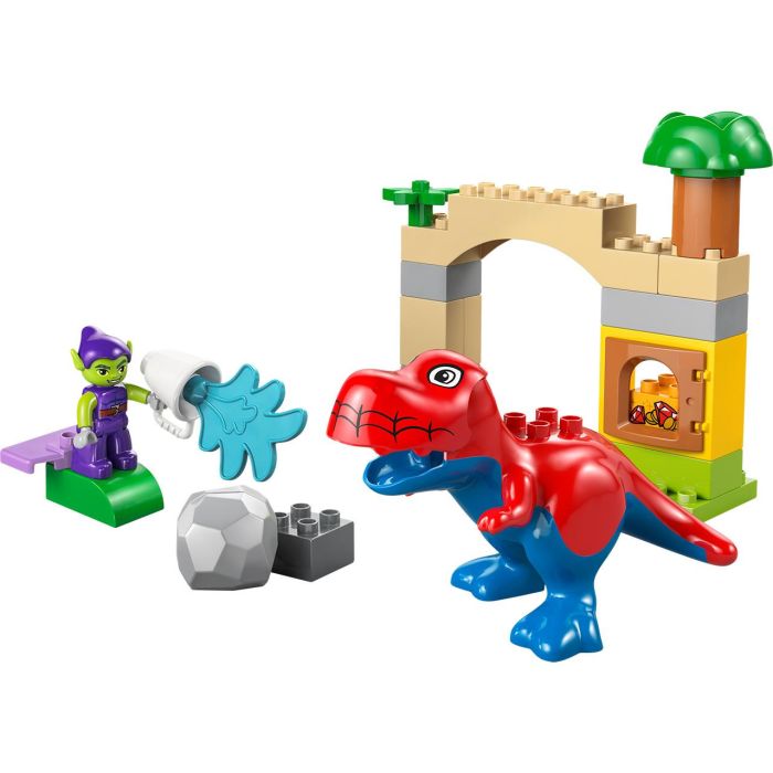 LEGO 10463 DUPLO Marvel Dinosaurio Spidey Rex vs Duende Verde - Set de Construcción con Figuras para Niños +2 Años