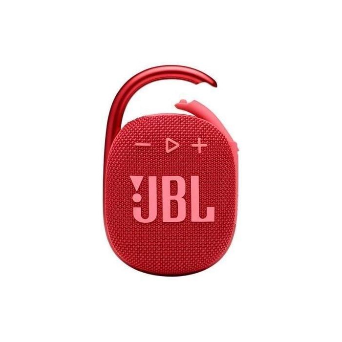 JBL JBLCLIP4RED Altavoz Bluetooth Portátil Clip 4 con Mosquetón, Resistente al Agua y Polvo, 10h Batería, 5W, Rojo 1