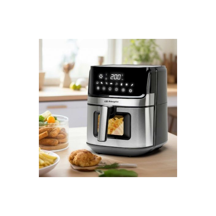 Freidora por Aire Airfryer / Sin Aceite Orbegozo FDR 6520/ 1700W/ Capacidad 6.5L 3