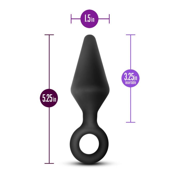 Plug Anal Blush Adventures Negro (8,2 cm) 6 Plug Anal Blush Adventures Negro (8,2 cm) 6