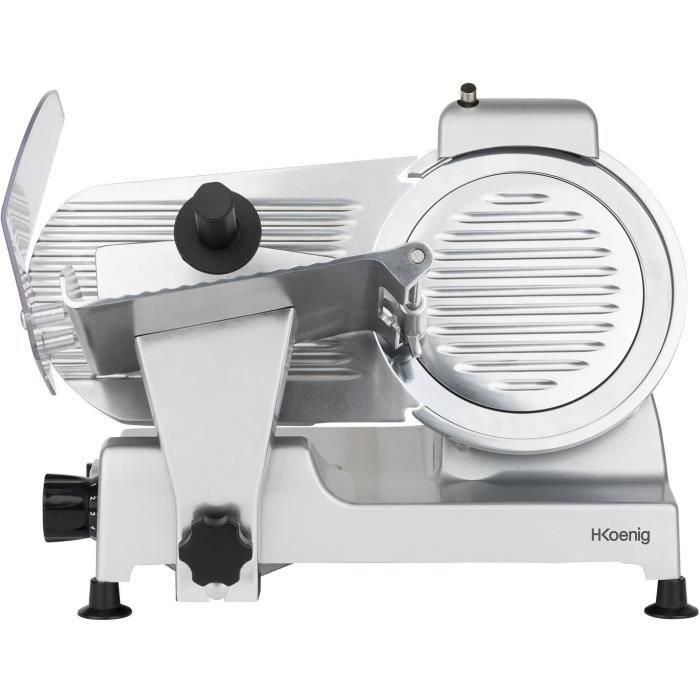 H.Koenig MSX220 Cortadora de fiambres, 240W, Cuchilla 220mm, Grosor regulable 0-12mm 1