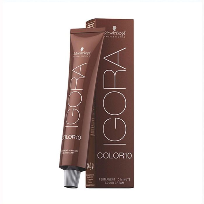 Schwarzkopf Igora Color 10: Tinte Permanente 8.00 Rubio Claro Natural para Cobertura de Canas en 10 Minutos
