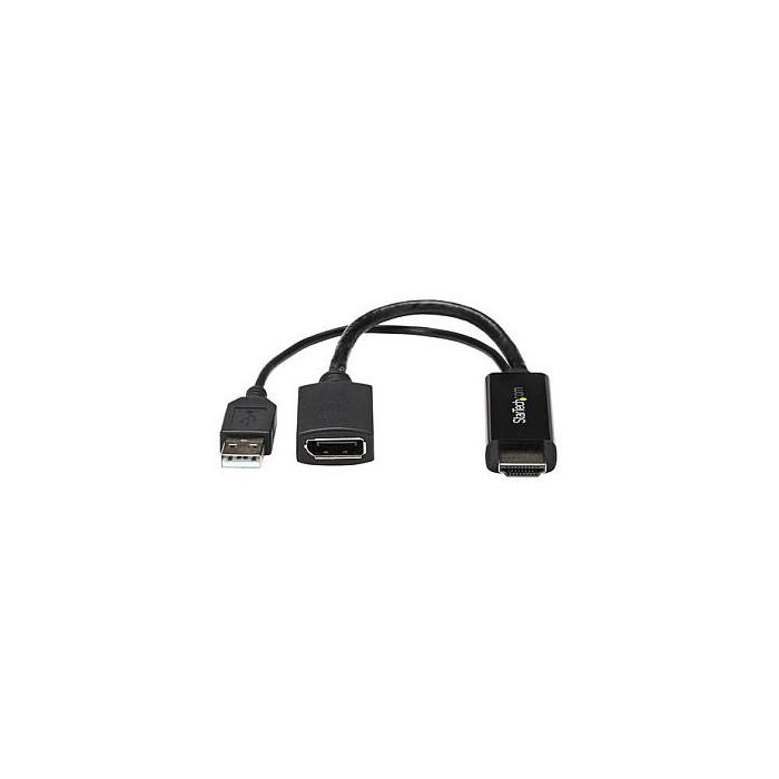 Adaptador DisplayPort a HDMI Startech HD2DP Negro 4K