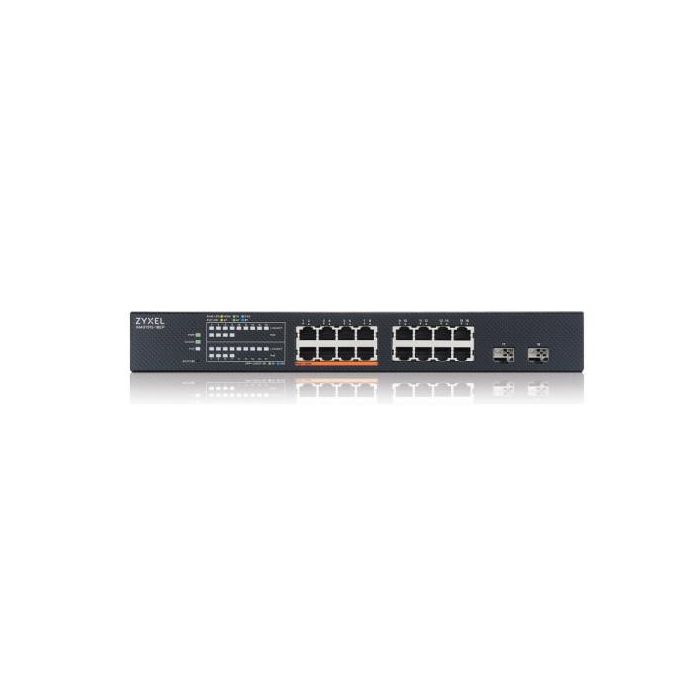 Zyxel XMG1915-18EP Switch Gestionado L2 16+2 Puertos 2.5G Ethernet PoE++ Montaje en Rack