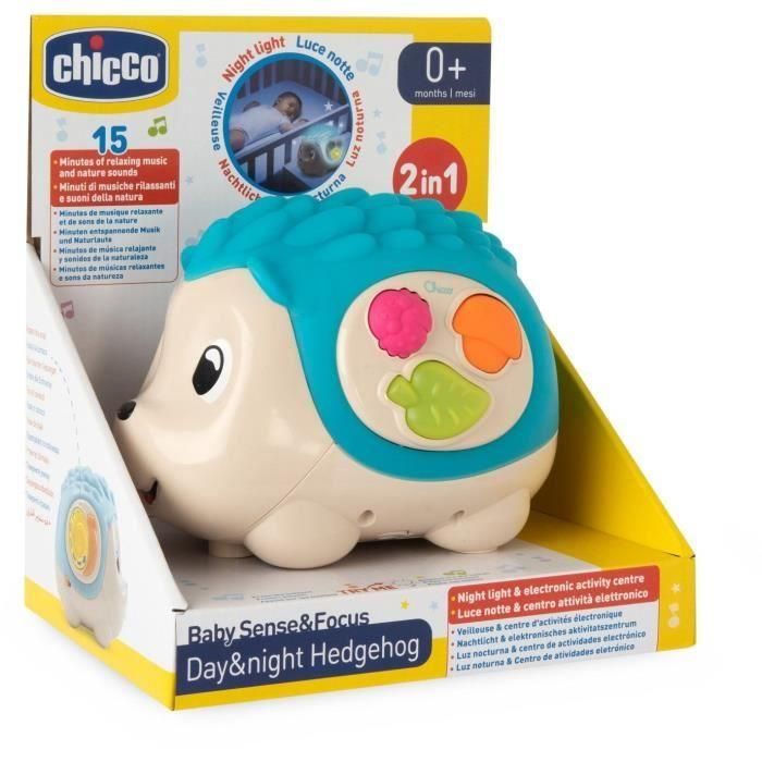 Chicco 00011592000000 Erizo Día y Noche, Centro de Actividades y Lámpara con Sonidos y Melodías para Bebés +0 meses 5