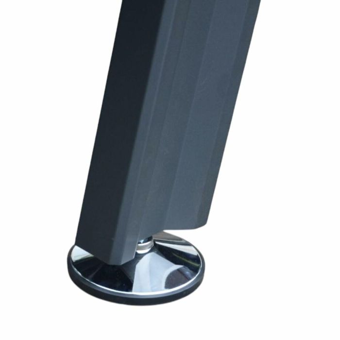 Ociotrends Futbolín de Exterior Pro de Aluminio 142x76x92 cm con Jugadores de Metal y Piernas Cerradas, Campo 118,6x70 1