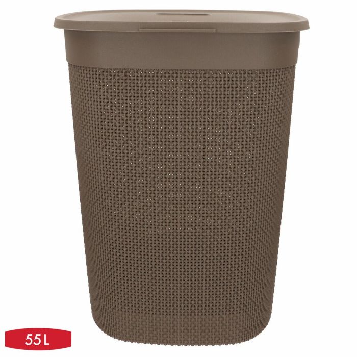 Cesto para la Ropa Curver Marrón Plástico 55 L 44 x 61 x 35 cm (8 Unidades) 5 Cesto para la Ropa Curver Marrón Plástico 55 L 44 x 61 x 35 cm (8 Unidades) 5