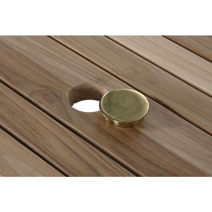 DKD Home Decor Mesa Comedor Jardín/Terraza Teca Marrón 180-240x100x75 cm Extensible con 8 Sillas Plegables (Set 9 Piezas) 3 DKD Home Decor Mesa Comedor Jardín/Terraza Teca Marrón 180-240x100x75 cm Extensible con 8 Sillas Plegables (Set 9 Piezas) 3