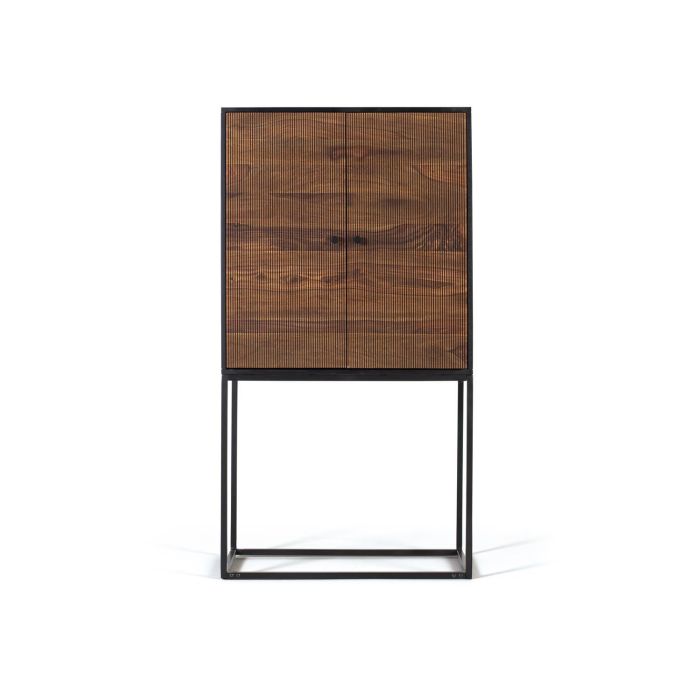 GINER Y COLOMER Armario de Madera de Palisandro y Mango con Patas de Metal Marrón 150x80x45 cm 0 GINER Y COLOMER Armario de Madera de Palisandro y Mango con Patas de Metal Marrón 150x80x45 cm 0