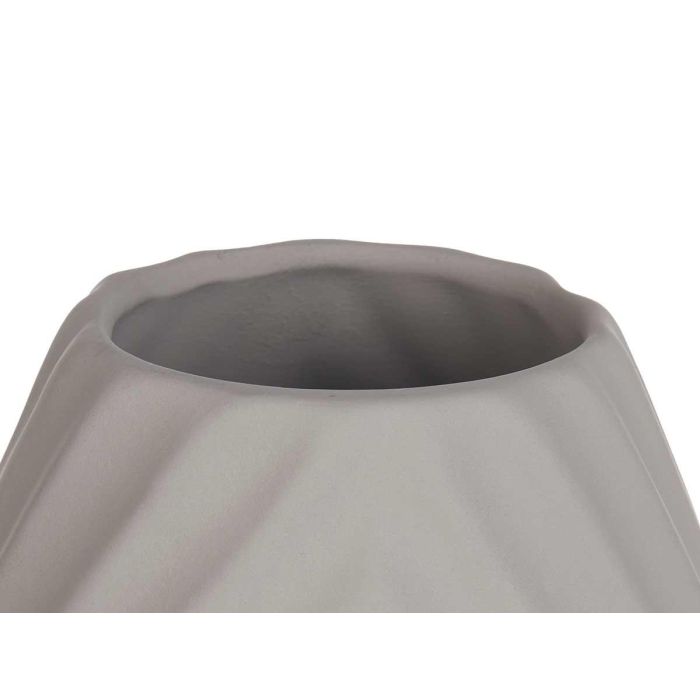 Jarron Ceramica Raya Diagonal 31Cm Gris Giftdecor (4 Unidades) 3 Jarron Ceramica Raya Diagonal 31Cm Gris Giftdecor (4 Unidades) 3