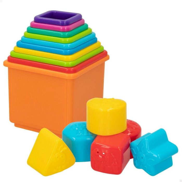 Bloques Apilables PlayGo 16 Piezas 4 Unidades 10,5 x 9 x 10,5 cm 4 Bloques Apilables PlayGo 16 Piezas 4 Unidades 10,5 x 9 x 10,5 cm 4