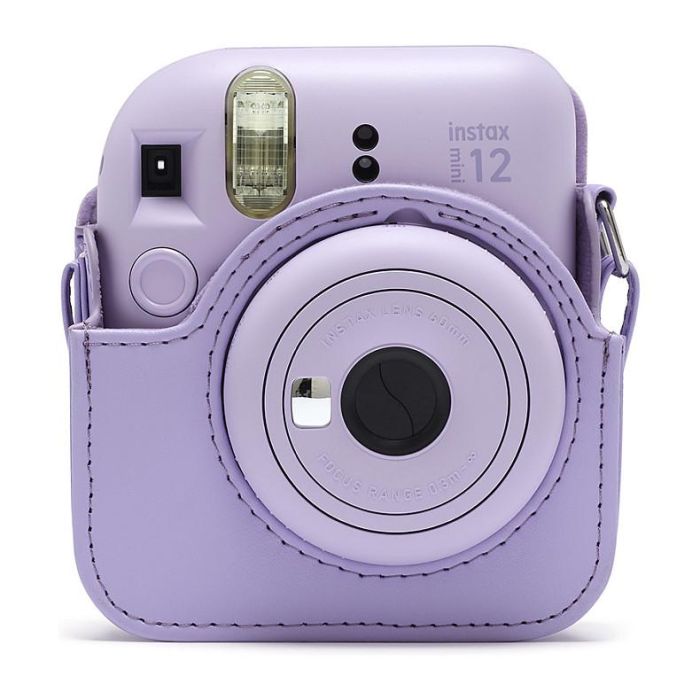 FUJIFILM Instax Mini 12 Carcasa Compacta con Tirante, Color Lila Púrpura, Resistente al Polvo y Rayones 1 FUJIFILM Instax Mini 12 Carcasa Compacta con Tirante, Color Lila Púrpura, Resistente al Polvo y Rayones 1
