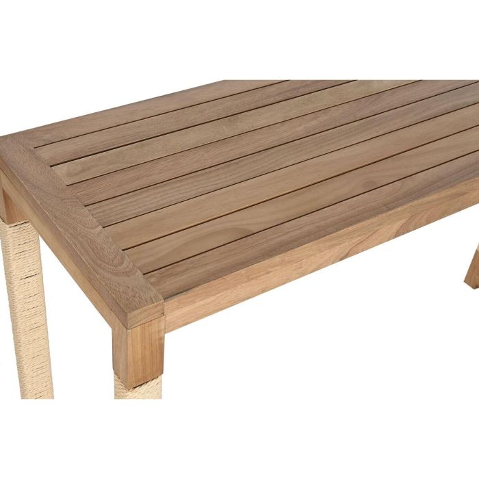 DKD Home Decor Consola de Estilo Mediterráneo con Abeto y Cuerda, Acabado Natural, Desmontable, Medidas 120 x 36 x 76 cm 4 DKD Home Decor Consola de Estilo Mediterráneo con Abeto y Cuerda, Acabado Natural, Desmontable, Medidas 120 x 36 x 76 cm 4