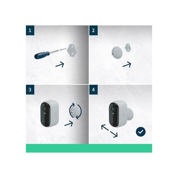 Cámara de vigilancia ARLO Essential2 2K con visión nocturna a color y 6 meses de duración de la batería (paquete de 2) 2 Cámara de vigilancia ARLO Essential2 2K con visión nocturna a color y 6 meses de duración de la batería (paquete de 2) 2