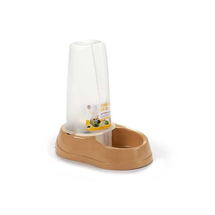 Comedero Bebedero 0,65L Beige Stefanplast 12X19CM (12 Unidades) Comedero Bebedero 0,65L Beige Stefanplast 12X19CM (12 Unidades)
