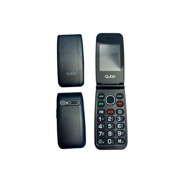 Teléfono Móvil Qubo NEONW-BK 4G para Personas Mayores/ Negro 4