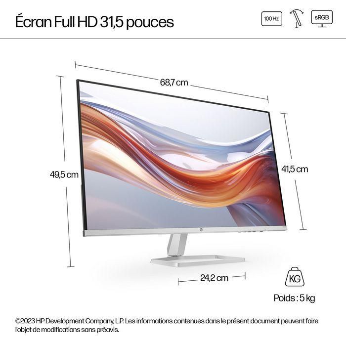 HP 532sf Monitor FHD Serie 5 31.5 pulgadas (80cm) 1920x1080 LCD 7ms Plata 8 HP 532sf Monitor FHD Serie 5 31.5 pulgadas (80cm) 1920x1080 LCD 7ms Plata 8