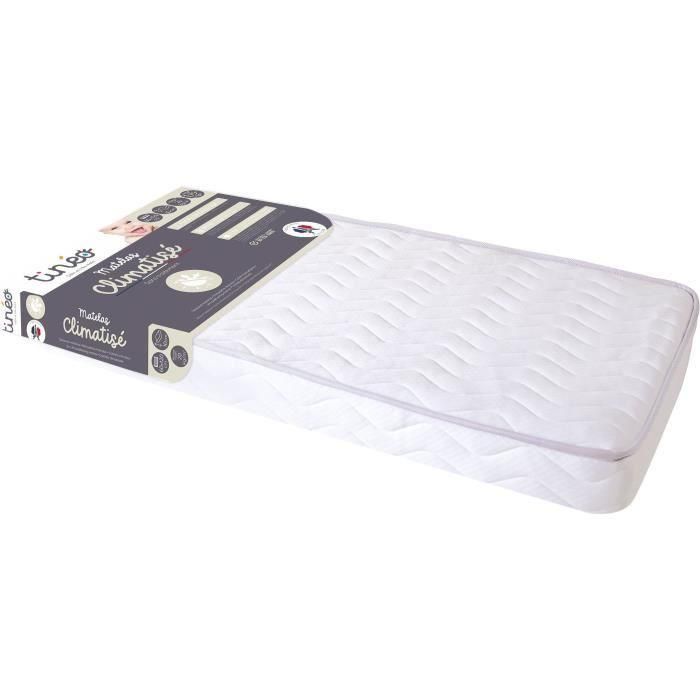 Tineo Colchón Climatizado Reversible Doble Cara Invierno/Verano 60x120x10 con Protecciones Antiácaros, Antibacteriano y Antimoho Tineo Colchón Climatizado Reversible Doble Cara Invierno/Verano 60x120x10 con Protecciones Antiácaros, Antibacteriano y Antimoho