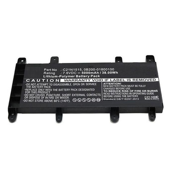 CoreParts Laptop Battery for Asus 34.41Wh Li-Pol 7.4V 4650mAh Black, X756UA, X756UB, X756UF, X756UJ, X756UQ, X756UV, X756UX CoreParts Laptop Battery for Asus 34.41Wh Li-Pol 7.4V 4650mAh Black, X756UA, X756UB, X756UF, X756UJ, X756UQ, X756UV, X756UX