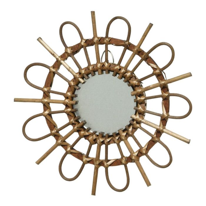 Decoris Espejo de mimbre forma de sol Ø40x2,5cm colores/modelos surtidos 3 Decoris Espejo de mimbre forma de sol Ø40x2,5cm colores/modelos surtidos 3