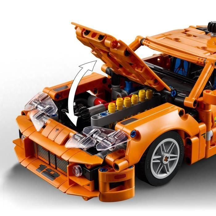 LEGO 42204 Toyota Supra Mk4 Fast and Furious Technic Kit de Maqueta de Coche de 6 Cilindros y Techo Targa 3