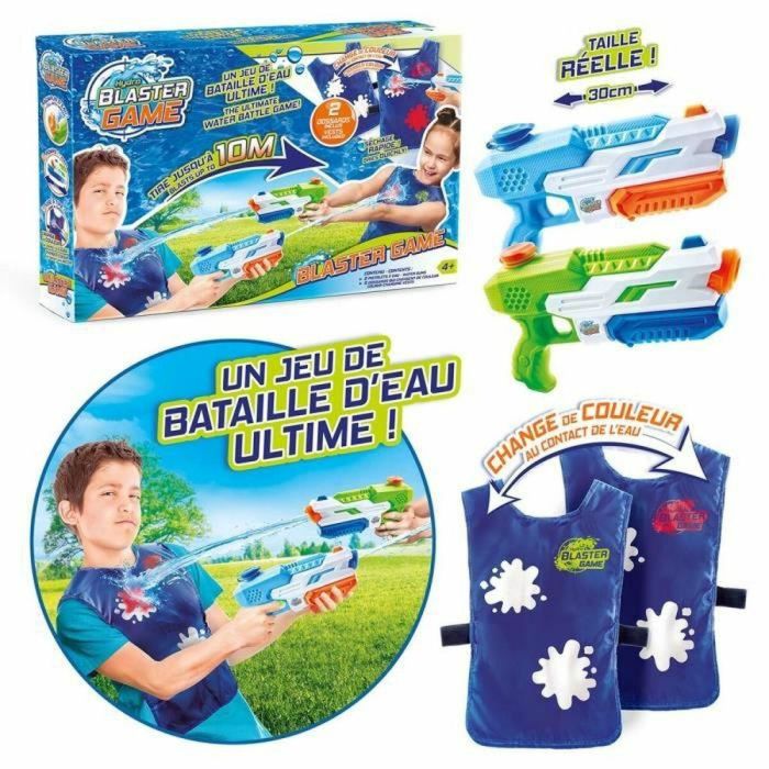 Canal Toys Juego de Agua Kit 2 Jugadores Batalla Agua Dispara hasta 10 Metros Blanco Cambia Color Secado Rápido 2 Canal Toys Juego de Agua Kit 2 Jugadores Batalla Agua Dispara hasta 10 Metros Blanco Cambia Color Secado Rápido 2