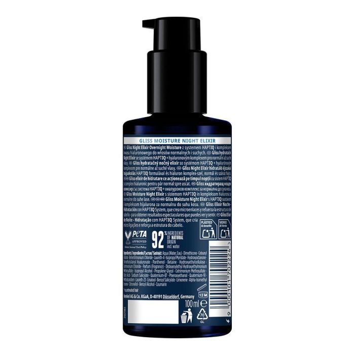 Gliss night elixir sérum cabello normal 100 ml 1