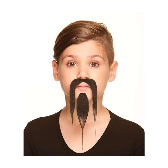 My Other Me Bigote y Barba Infantil Multicolor Talla Única para Niños +5 Años