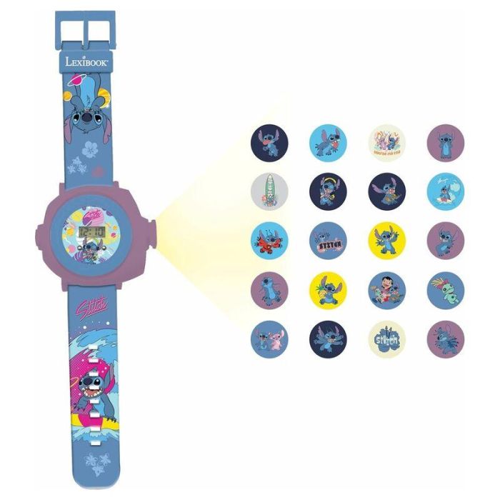 Lexibook Dmw050D Reloj Digital Proyector Disney Stitch 20 Imágenes Lilo y Stitch, Mensajes Codificados, Pulsera Ajustable 0 Lexibook Dmw050D Reloj Digital Proyector Disney Stitch 20 Imágenes Lilo y Stitch, Mensajes Codificados, Pulsera Ajustable 0