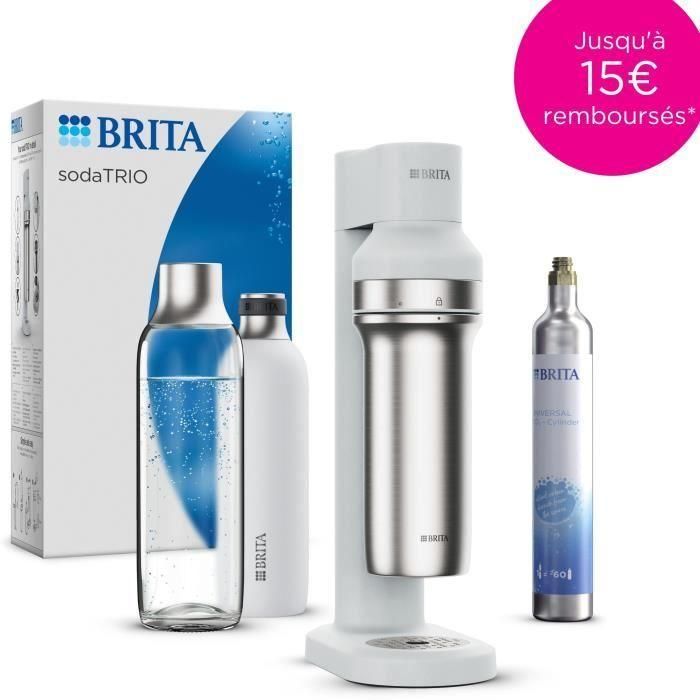 Máquina de agua con gas BRITA sodaTRIO - Blanco Máquina de agua con gas BRITA sodaTRIO - Blanco