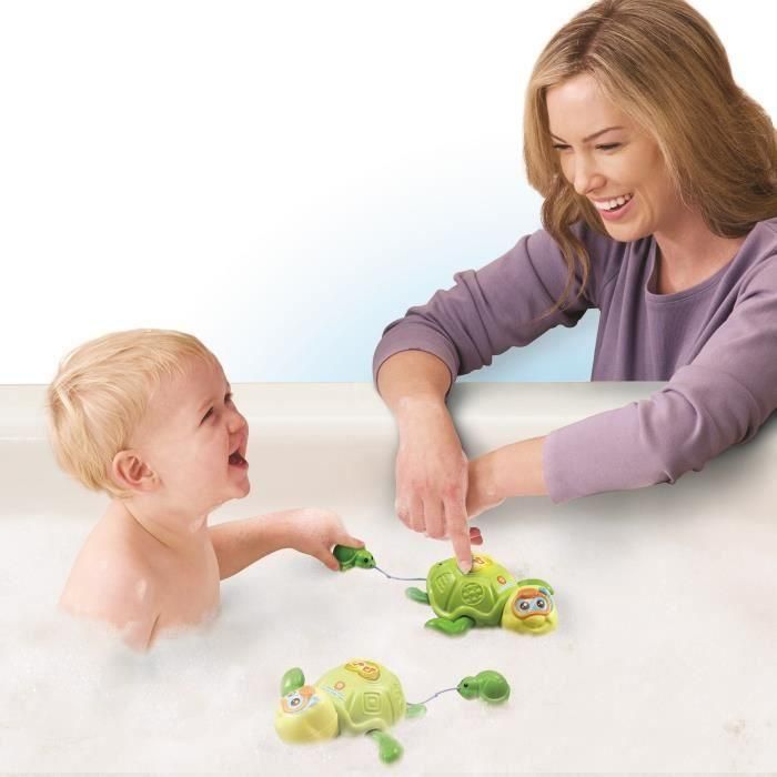 Vtech Baby Juguete de Baño Madre Tortuga y Bebé Nadador. Juguete interactivo para la hora del baño, para niños de 1 a 5 años, con luz, música y movimiento 3 Vtech Baby Juguete de Baño Madre Tortuga y Bebé Nadador. Juguete interactivo para la hora del baño, para niños de 1 a 5 años, con luz, música y movimiento 3