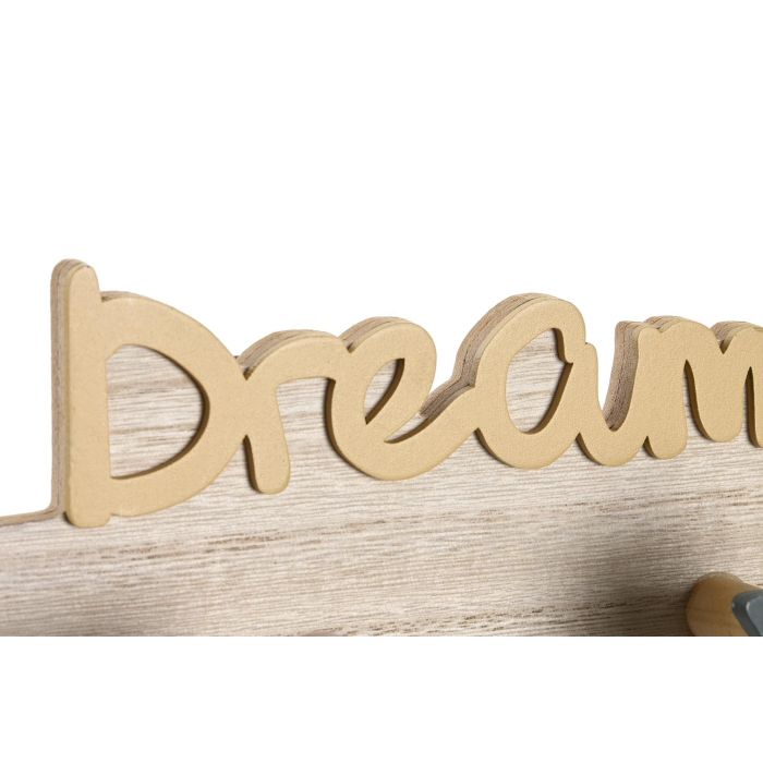 DKD Home Decor Perchero Kids Natural Multicolor MDF 7 x 17 x 48 cm (4 Unidades) 2