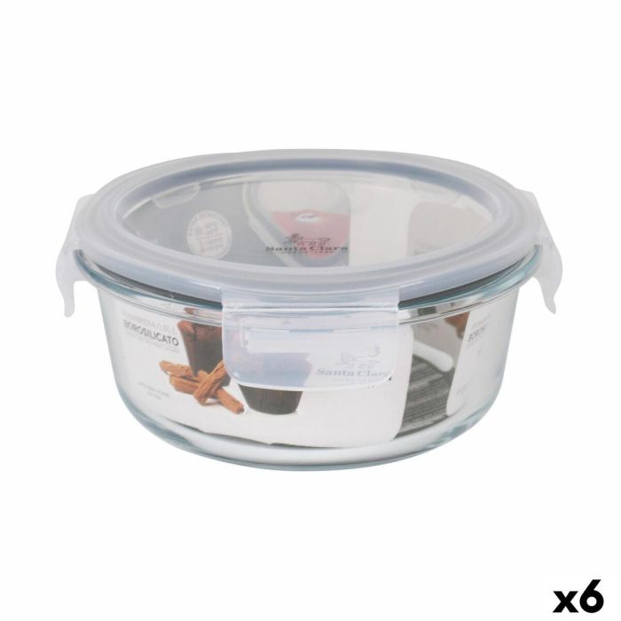 Fiambrera Hermética Santa Clara Transparente 650 ml (6 Unidades) Fiambrera Hermética Santa Clara Transparente 650 ml (6 Unidades)