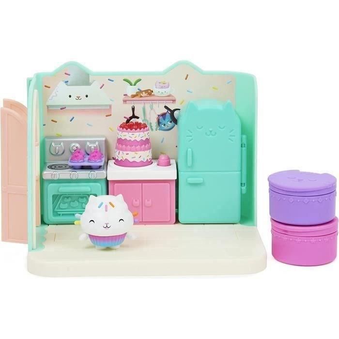 Spin Master 6062035 Casa de Muñecas de Gabby Cocina de Muffin Set de Juego con figura de Cakey, muebles y accesorios sorpresa 4