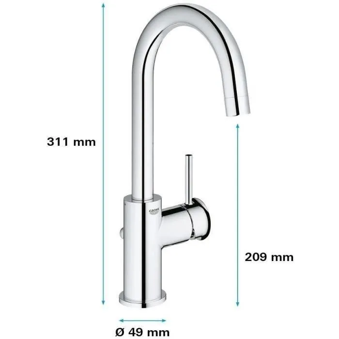Grohe Mezclador Monomando de Lavabo Tamaño L 4 Grohe Mezclador Monomando de Lavabo Tamaño L 4