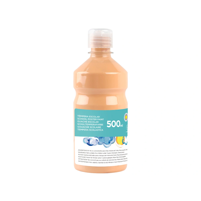 Liderpapel Témpera Líquida Escolar Superlavable 500 ml Carne 1