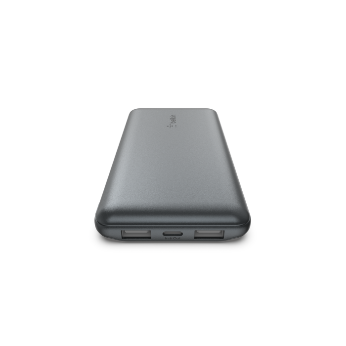 Belkin BPB011BTGY Power Bank 10000 mAh con 2 USB-A y 1 USB-C, Gris 3