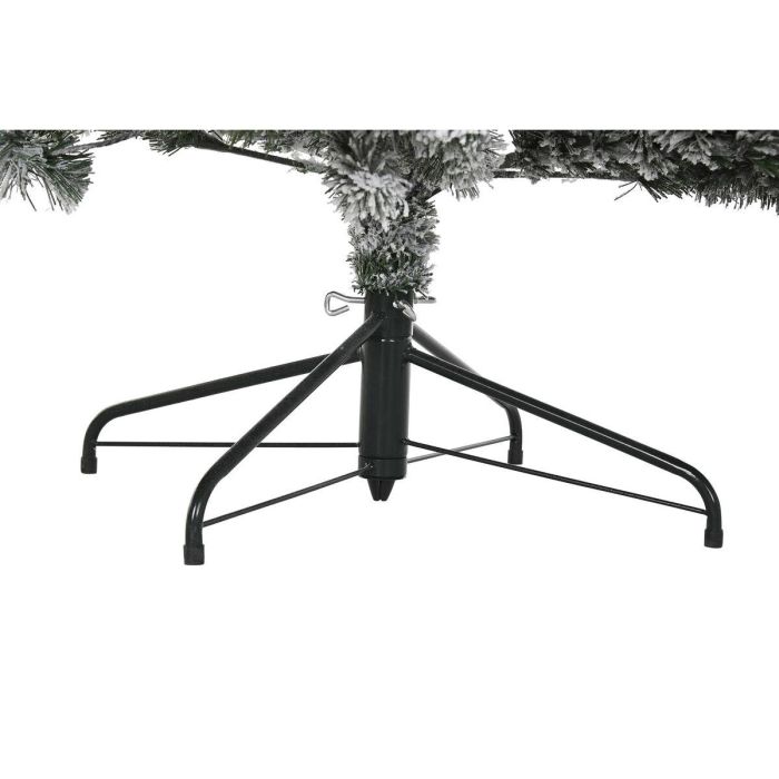 Árbol de Navidad DKD Home Decor Blanco Verde Metal Polietileno Nevado 130 x 130 x 218 cm 2