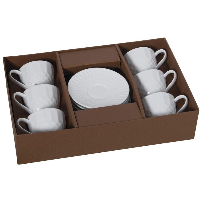 Juego de 6 Tazas de Café Alexandra House Living Porcelana 200 ml 1