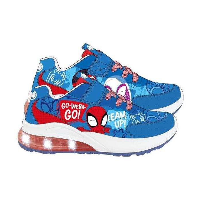 Cerdá T027 Deportiva con Luces Spidey Azul Talla 27, Suela PVC, +3 Años