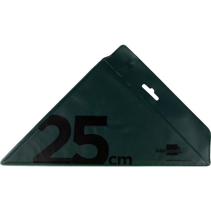 Escuadra Liderpapel 25 cm Acrilico Verde 10 unidades 2