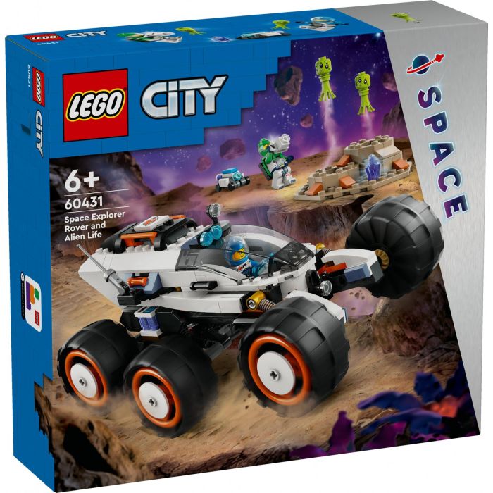 LEGO 60431 City Róver Explorador Espacial y Vida Extraterrestre, vehículo con 6 neumáticos, suspensión avanzada, incluye minifiguras y alienígenas 8 LEGO 60431 City Róver Explorador Espacial y Vida Extraterrestre, vehículo con 6 neumáticos, suspensión avanzada, incluye minifiguras y alienígenas 8